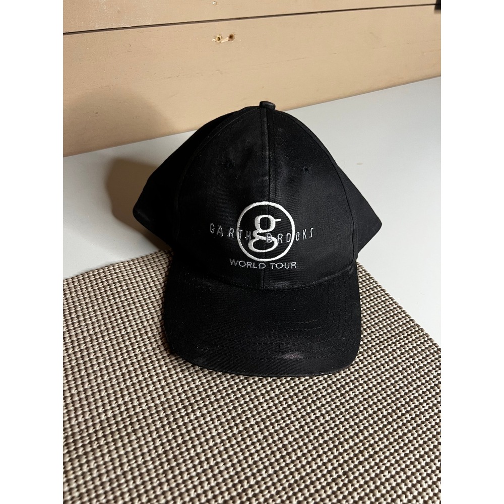 Garth Brooks World Tour Hat Black Snapback Baseball Cap Country Music Fan Gear